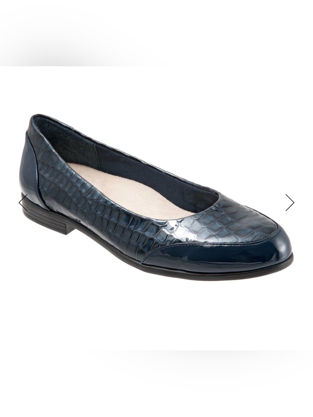 Trotters Arnello Women's Blue Leather Loafer Flats Shoes 8N